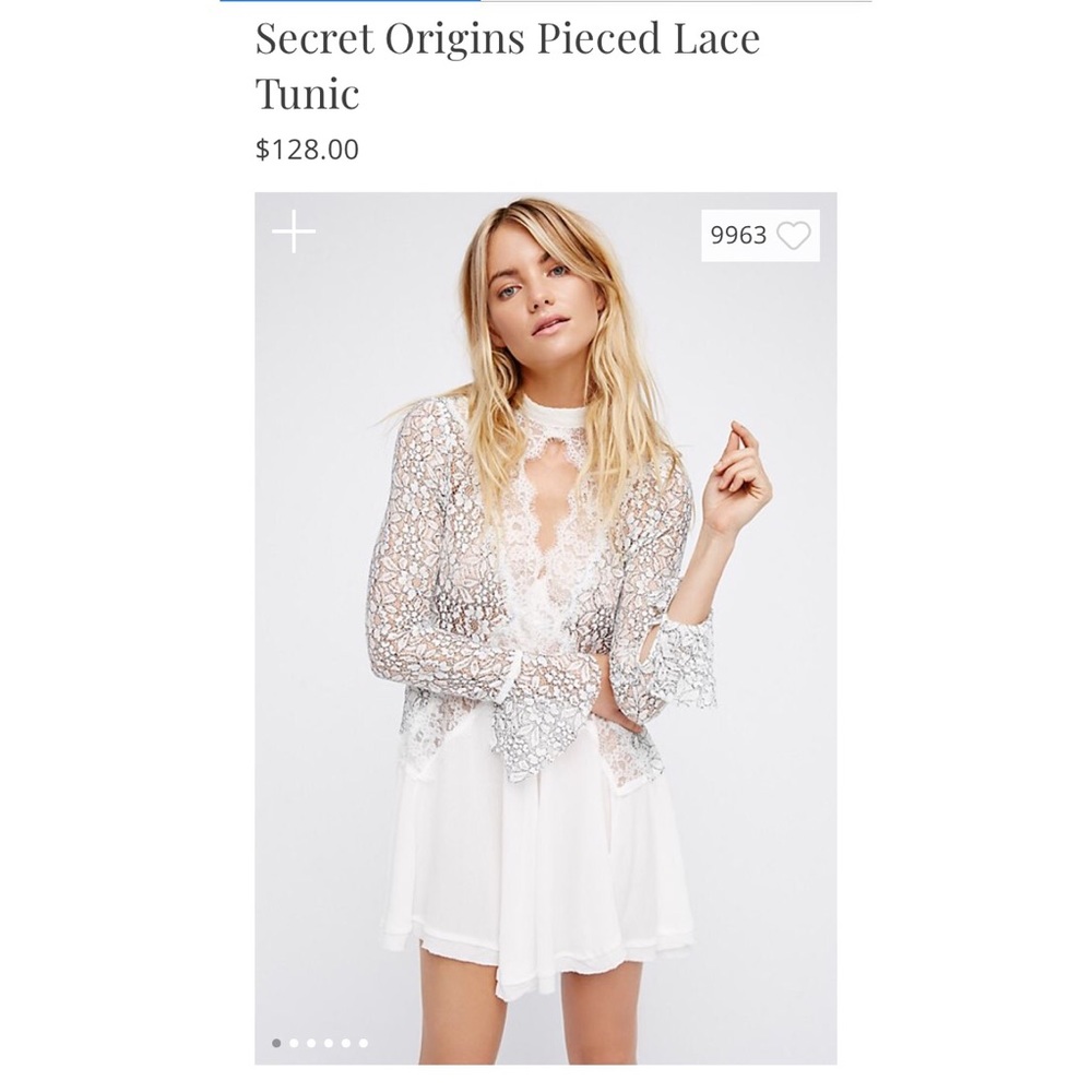 Free People Lace Tunic Dress/Top
